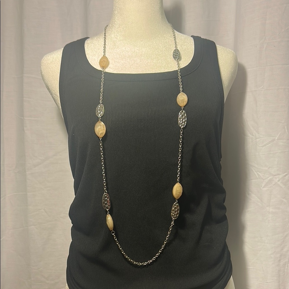 Elegant Gold and Silver Necklace